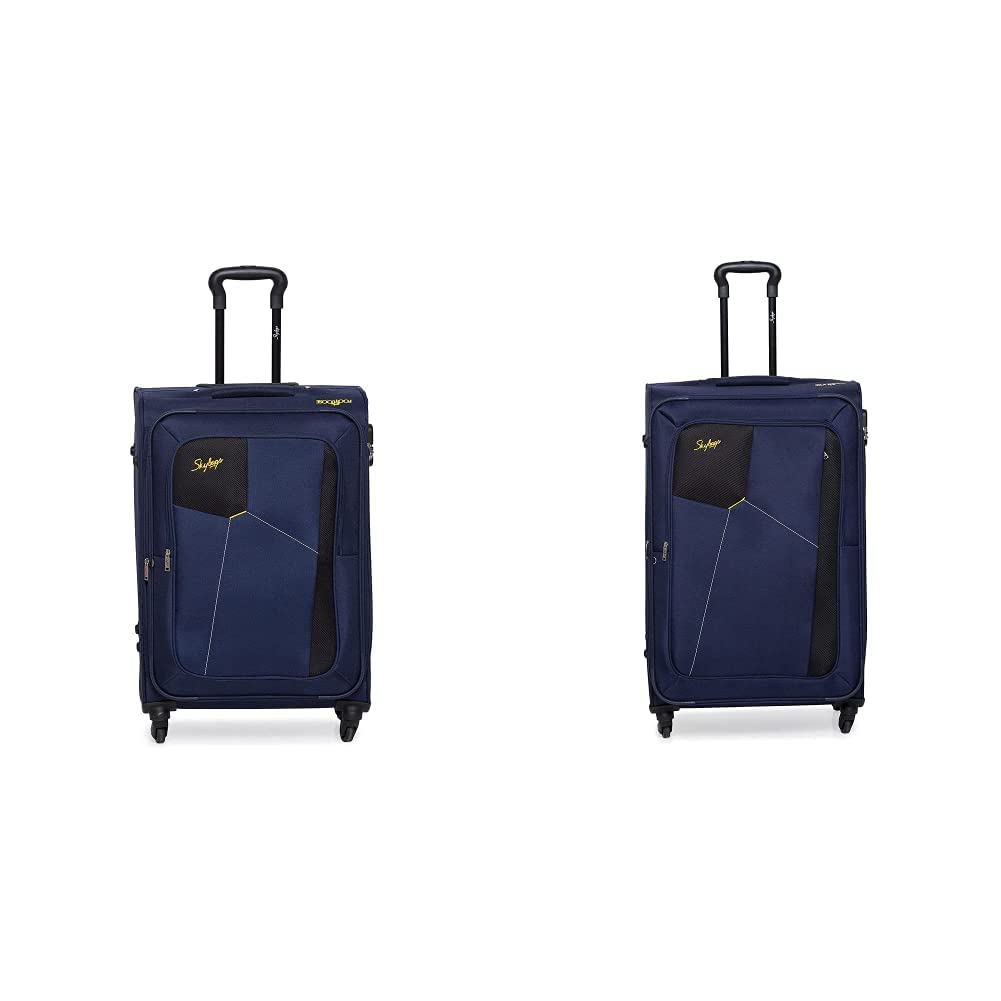 Skybags Rubik Polyester 68 Cms Blue Softsided Carry-on Luggage (STRUW68EBLU) Rubik Polyester 78 Cms Softsided Spinner Wheels Carry-on Luggage Suitcase (Blue)