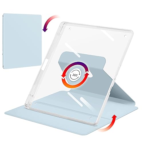 Kindle Scribe ��1���� 2022 10.2�C���`�p�P�[�X �y���z���_�[�t�� 360�x��]�t�H���I�X�^���h�J�o�[ �v���~�A���ϏՌ� �����E�F�C�N/�X���[�v�@�\ �_��Ȏ���p(���C�g�u���[)