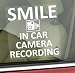 Produktbild 1 x Smile in Auto-Kamera Aufnahme Fenster sticker-87 mm X 87 mm-cctv sign-van, LKW, LKW, Taxi, Bus, Mini Cab, minicab-go Pro, Dashcam