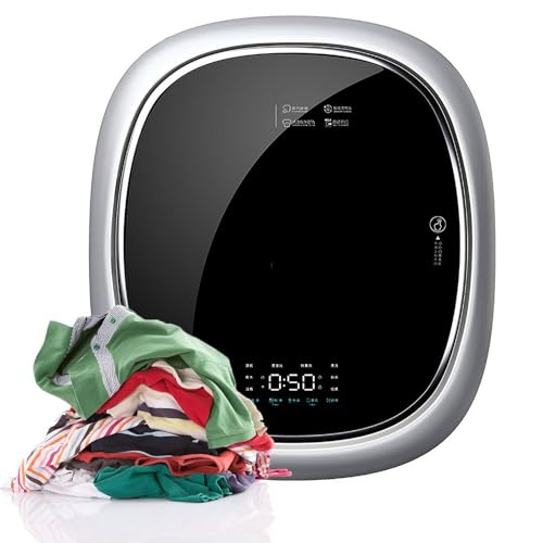 Fully Automatic Washing Machine and Dryer, 1450W Compact Clothes Dryer, Wall Mounted Washing Machine Portable Tumble Compact Clothes Laundry Machine