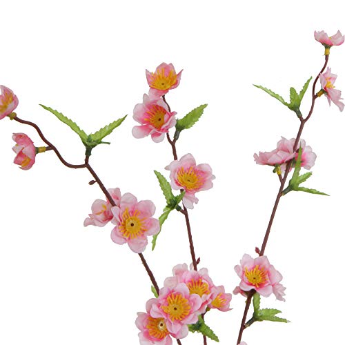 Vickerman 4' Artificial Hot Pink Blossom Tree set in Black Pot