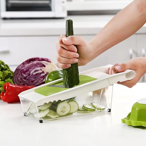 Nacolus ROW001 Cheese Grater With Container,5 In 1 Mandoline Slicer thumb #8