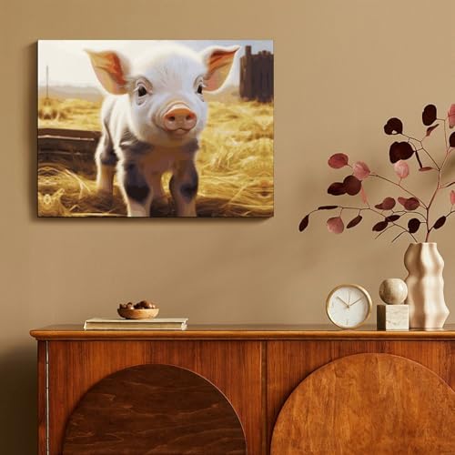 Toile murale animaux de la ferme : solution déco salon et chambre - 5
