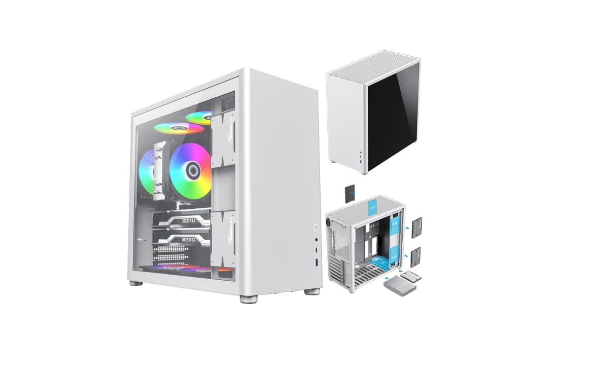 COIL Obudowa do komputera, Spark Pro, Mid-Tower ATX, panel z hartowanego szkła, pionowy kanał przepływu powietrza