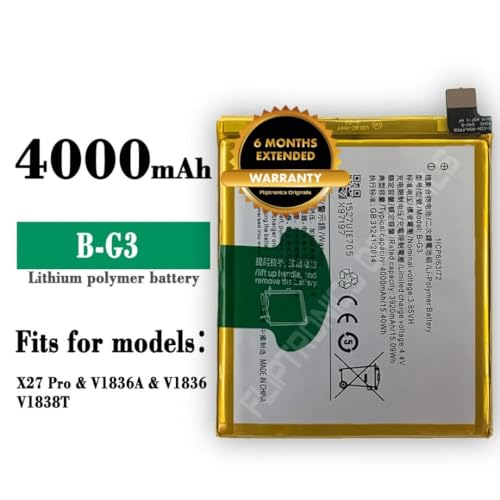 Image of B-G3 Battery for vivo Y91 /Y93 / Y95 /X27 PRO /VI836A / VI836 / VI1838T Battery with 6 Month Warranty**** (I38)