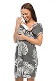Photo Gallery mijaculture 3 in 1 - camicia da notte per allattamento 4123 (s/eu36, grafite/palme) Photo Gallery mijaculture 3 in 1 - camicia da notte per allattamento 4123 (s/eu36, grafite/palme)