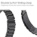 Fintie Band Compatible with Garmin Forerunner 235, Stainless Steel Metal Replacement Watch Strap Bracelet Compatible with Garmin Forerunner 235/220/230/620/630/735XT Smartwatch, Black