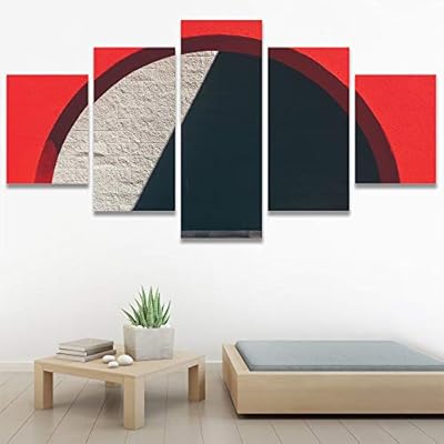 SIGNWIN 5 Panel Canvas Wall Art Architecture &...