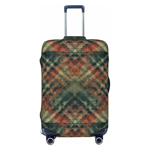 Grunge-Color-Texture-With-Symmetrical- Luggage Cover, Protective Washable Suitcase Cover - Travel Fashion Elastic Suitcase Protector X-Large