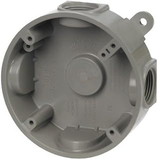PRB57550GY Weatherproof Round Outlet Box