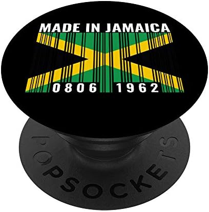 Jamaica Heritage Jamaican Roots Barcode PopSockets PopGrip: Swappable Grip for Phones & Tablets