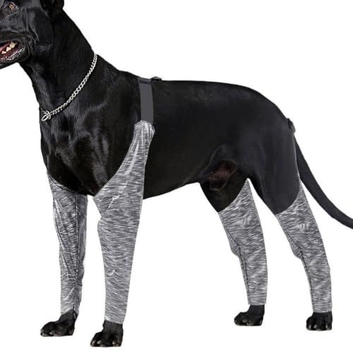 Polainas para botas de perro y coderas con soporte impermeable transpirable 2