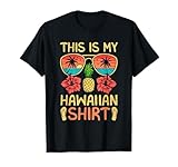 Photo Gallery this-is my hawaiian summer retro design fiori tropicali maglietta Photo Gallery this-is my hawaiian summer retro design fiori tropicali maglietta