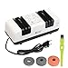 Produktbild Messerschärfer Messerschleifer Scherenschleifer Elektrisch Knife Sharpener Testsieger mit Bürste und 3 Austauschbaren Schleifscheiben für Verschiedene Messer, Küchenschere, usw, Weiß