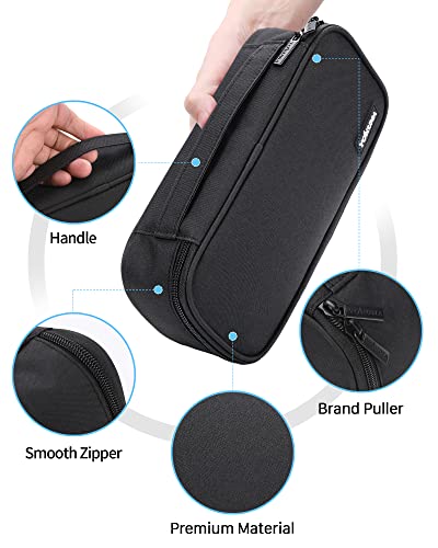Image of YOKUMA Pencil Case,Large Capacity Pencil Pouch,Aesthetic Zipper Pencil Box, Back to School Supplies for College Student Teen Adults,Travel Essentials,Electronic Cable Organize
