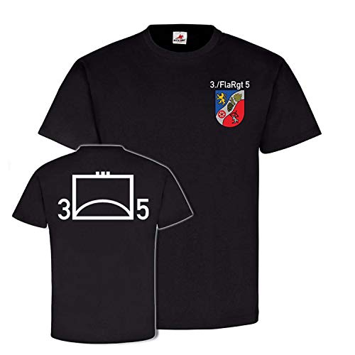 T-shirt tactique 3 FlaRgt 5 TYP 2 noir XXXL pour homme actif