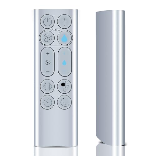 TRUCKON Neue Ersatz-Fernbedienung für Dyson PH01 PH02 PH03 PH04 PH3A Luftreiniger Klingenloser Ventilator (Silber)