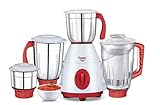 Prestige Perfect Plus Juicer Mixer Grinder, 750 Watt, 4 Jars (White and Red)