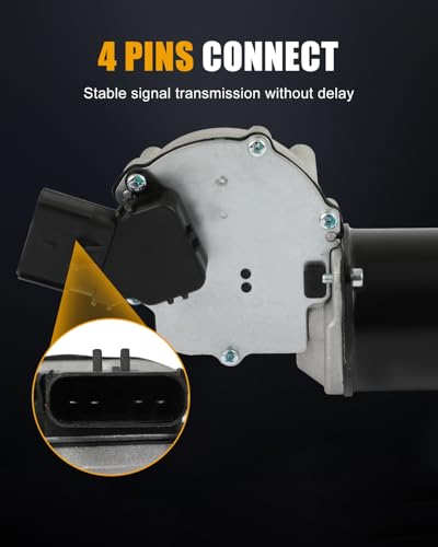 Image of ROADFAR Universal Front Windshield Wiper Motor - 12V, 4 Pins, Fit for 2004-2008 For Chrysler Pacifica - Replaces OEM #5102228AA - Easy to Install, Durable Design
