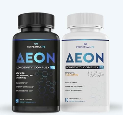 PERPETUA.LIFE AEON Black & White Longevity Complex Bundle with NAD+,