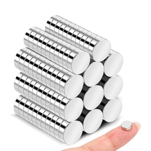 Image of 120Pcs Small Magnets Fridge, 8x2mm Tiny Rare Earth Refrigerator Magnet Tiny Magnets for Whiteboard, Strong Neodymium Magnet for Office, Whiteboard