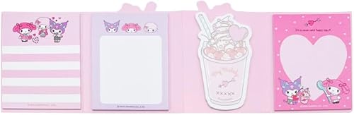 Cute Melody - Bloc de notas adhesivas autoadhesivas con 4 diseños x 20 hojas, 80 hojas en total, el diseño puede variar (A)