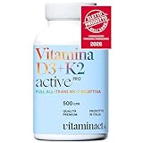 Vitamina D3 K2 (Dura 1 anno e 4 mesi) 500 Microcompresse – ELETTO PRODOTTO DELL’ANNO 2026 ...
