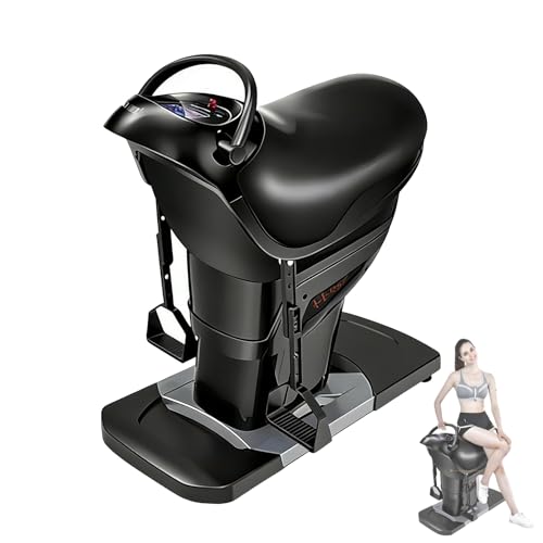 Máquina eléctrica de equitación simulada 3D para interior, máquina de ejercicios abdominales y de fitness con vibración de 20 velocidades y pantalla LCD táctil, para gimnasio y entrenamiento en interiores