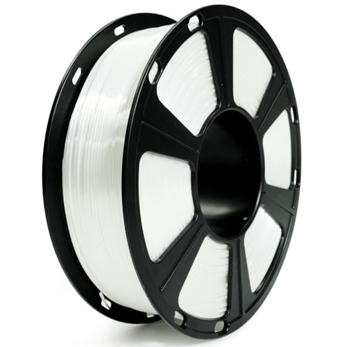 Image of GIANTARM 3D Printer Filament, Silk White Pla Filament, 1Kg(2.2lbs) Spool, 1.75mm Dimension Accuracy + /- 0.03mm, 3D Printing Filament