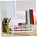 STOBOK Modern V-Shaped Desktop Bookshelf Compact Organizer Shelf for Books Stationery Small Desk Rack Easy Setup