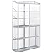 Produktbild Outsunny Hochbeet, Frühbeet mit Schiebetür, Verstellbaren Einlegeböden, Winddichtes Gewächshaus für Garten, Balkon, Alu+Polycarbonat, Silber, 100 x 33 x 171 cm