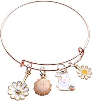 1 Set 31pcs DIY Mixed Assorted Gold Plated Enamel Charm Unicorn Flower Dress Fish Shell Moon Star Animals Pendant DIY for Necklace Bracelet Jewelry Making and Crafting Charms