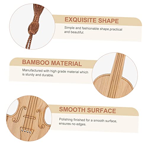 Marque Pages Violon anti-pages cornées, solution de lecture pratique avec pompons - 4