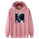 SSBZYES Suéter con Capucha para Hombre De Gran Tamaño, Camiseta Informal De Manga Larga, Suéter De Astronauta De Manga Larga para Hombre, Camisa De Pareja, Sudadera con Capucha para Mujer