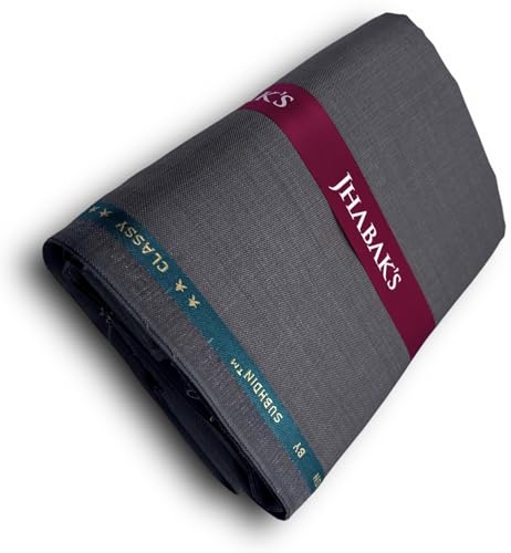 Image of JHABAK'S Unstitched Viscose Rayon Trouser Fabric for Men - Length: 1.30 m /Width: 58 inches