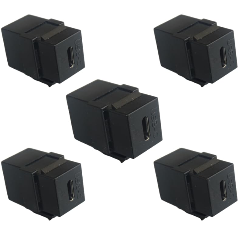 Coupleur USB 3.1 Type C trapézoïdal femelle pour prolonger vos câbles muraux sans perte