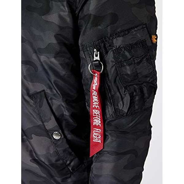 ALPHA INDUSTRIES Bomberjack voor heren, zwart (Black Camo 125), XXL