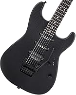 Solidbody Electric Guitar with Sassafras Body 2 Single-coil Pickups Tremolo - Satin Black Ebony Fretboard 1 Humbucker