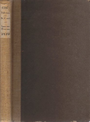 Followers of St. Francis;: Four plays of the ea... B0008BONGS Book Cover