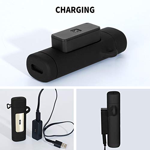 Fironst Funda protectora de silicona para Pax 3, antigolpes, antiarañazos, compatible con Pax 2 y 3, con mosquetón de metal fuerte (negro) - imagen 4