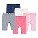 Staccato Leggings Baby Mädchen 5er Set - Bio-Baumwolle, Organic Cotton, elastisch - Farben: Pink, Rosa, Weiß, Blau, Blau gestreift, Größe: 86/92