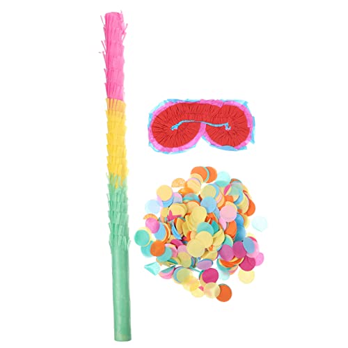 ERINGOGO 1 Juego Accesorios Piñata Decoraciones De Cumpleaños Suministros Para La Fiesta Palos Juegos De Fiesta De Cumpleaños Palo De Piñata Para Fiesta Favor De Fiesta Vistoso Papel