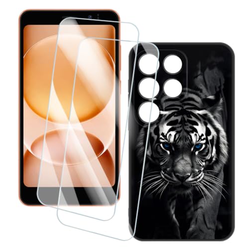 Blackview Wave 2C�ƌ݊��������� �P�[�X�������K���X - �� | 5" �A�[�g�v�����g�P�[�X�J�o�[��2������X�N���[���v���e�N�^�[ 9H�d�x�Ϗ����t�B����