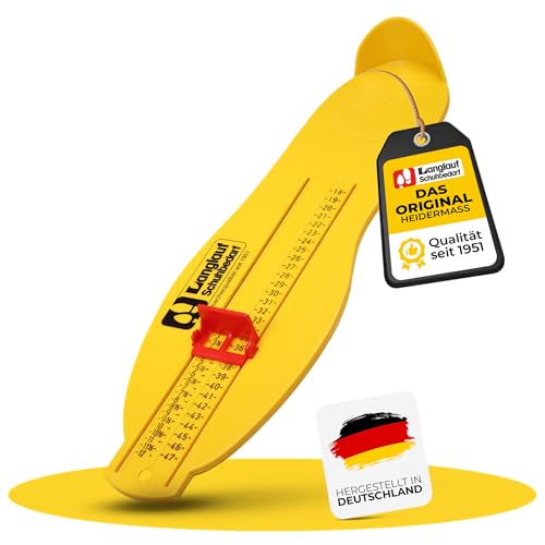 Langlauf Schuhbedarf, Dispositivo per la misurazione del Piede Giallo Giallo