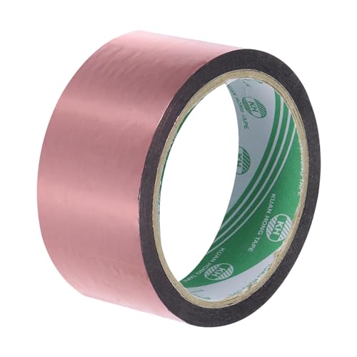 MECCANIXITY Rose Red Metalized Tape 1 Inch x 55 Yards Decor Tape for Detailing Accent Wall, Graphic Arts