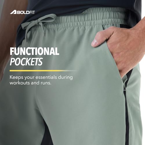 Image of Boldfit Shorts Pant for Men, Breathable, Quick Dry, Lightweight Gym Shorts for Men Workout with Pockets Sports Shorts for Man