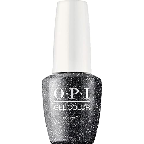 OPI GelColor, DS Pewter, Gray Gel Nail Polish, 0.5 fl oz