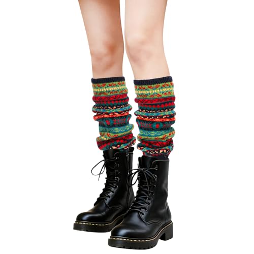 Guêtres femmes tricotées chaudes XEPST jambière hiver longues chaussettes genouillères