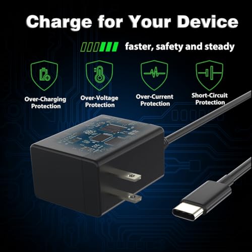 image for PURBHE Charger for Nintendo Switch,AC Adapter Compatible with Switch O