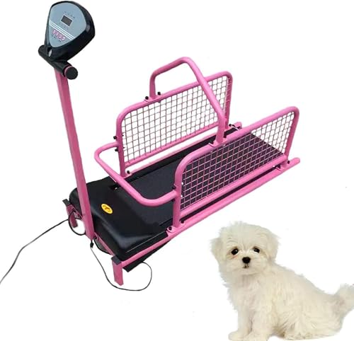 Cinta de correr para perros - Máquina de correr ajustable para mascotas de 0,8 a 6 km/h para ejercicio en interiores, soporta hasta 80 kg, adecuada para perros grandes y medianos